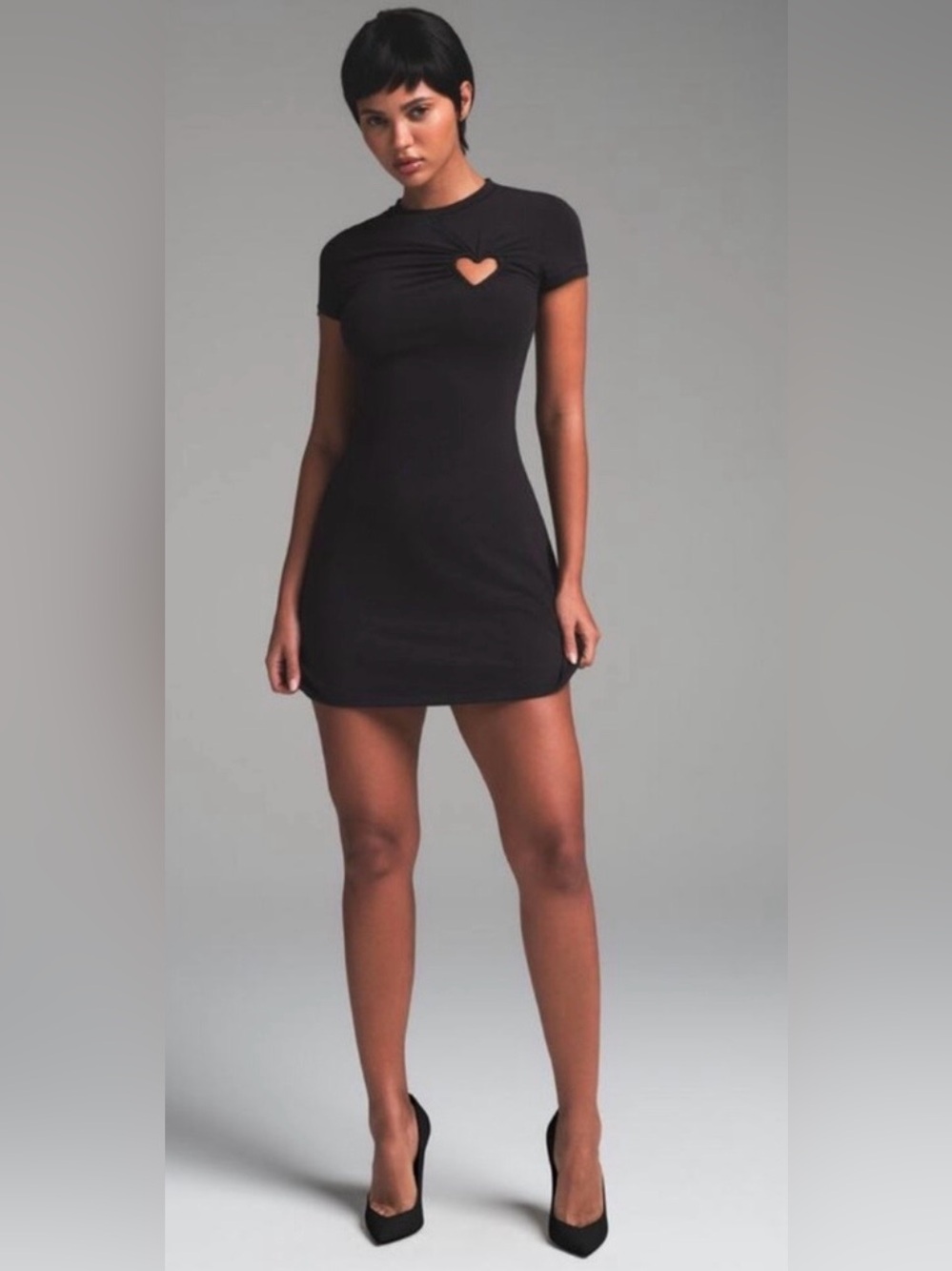 Heart Cotton Blend Jersey T-Shirt dress